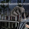 Auto Reverse-Folding Umbrella with Reflective Stripe & Carabiner Handle