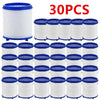 30 pieces of white and blue faucet filter cartridges for cleaner tap water