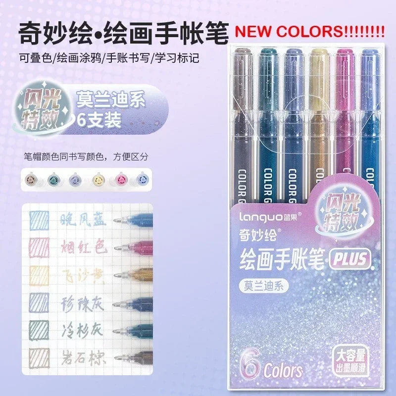 3D Embossed Acrylic Gel Pens - 6/144 Color Options