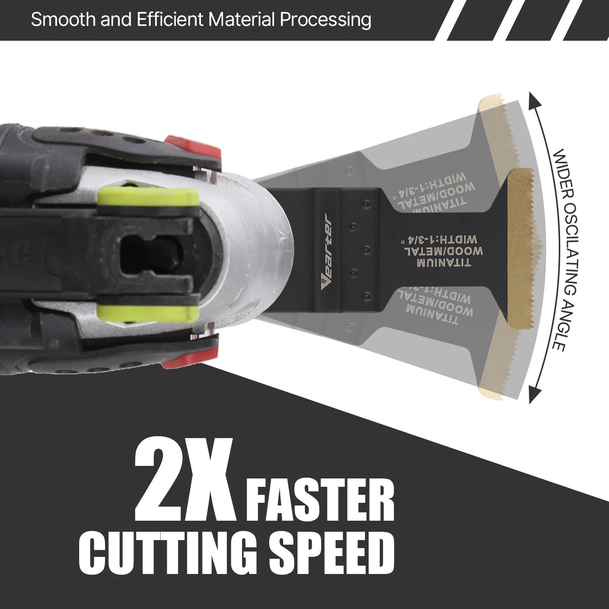 Titanium Coated Oscillating Multitool Saw Blades (2-Pack)