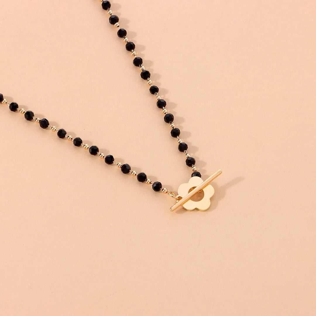 Collier Choker en Perles Carrées Géométriques Bohèmes