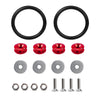 Kit of black aluminum quick release bumper fasteners and various screws