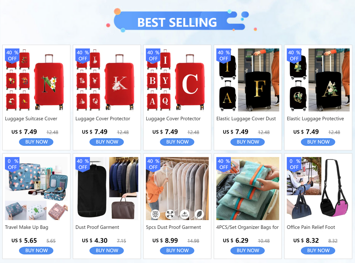 Gold Letter Series Elastic Luggage Cover