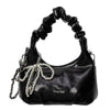 Crystal Bowknot Evening Clutch with Chain Strap