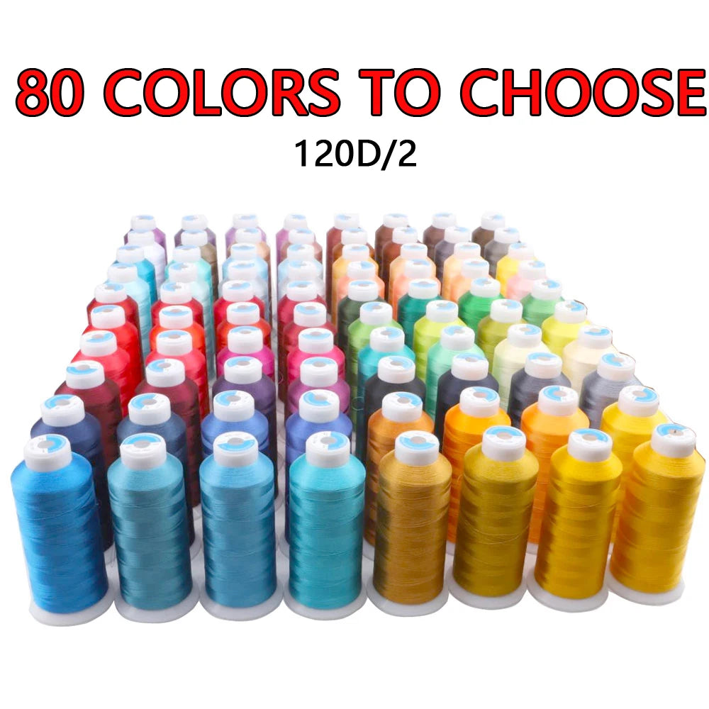 Premium Polyester Embroidery Thread - Large 4000m Spool for Machine & Hand Stitching