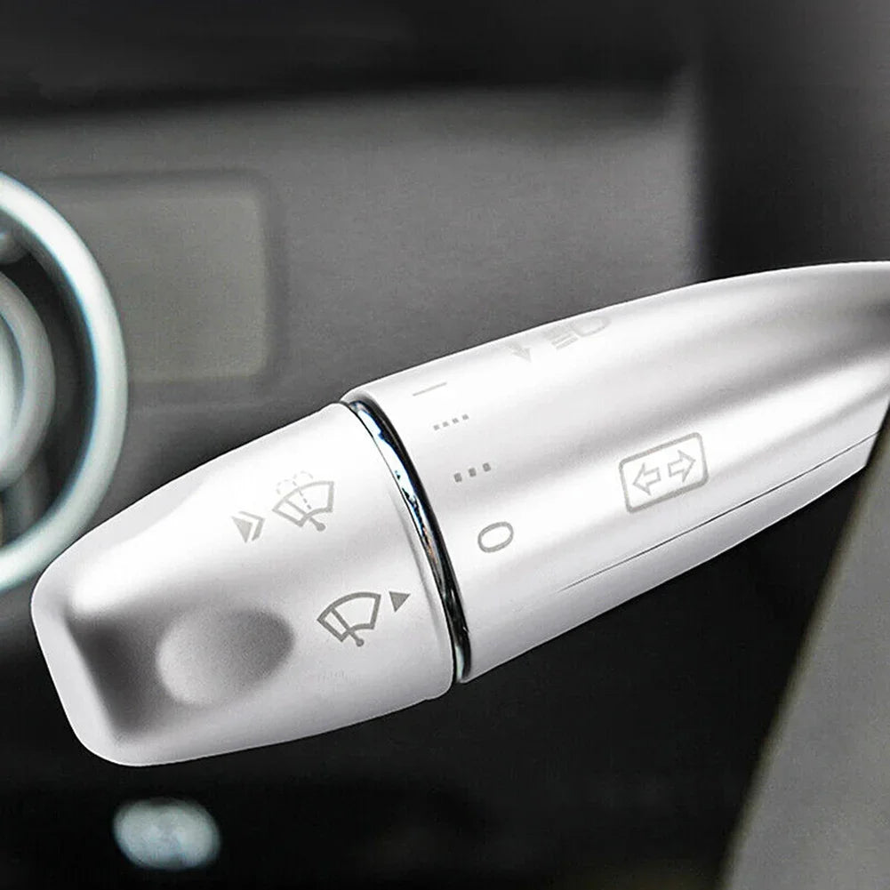 Mercedes S-Class W221 Wiper Lever Covers (Set of 3) – Silver ABS