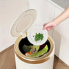 Step-On Trash Can with Lid – Durable Plastic Wastebasket for Home