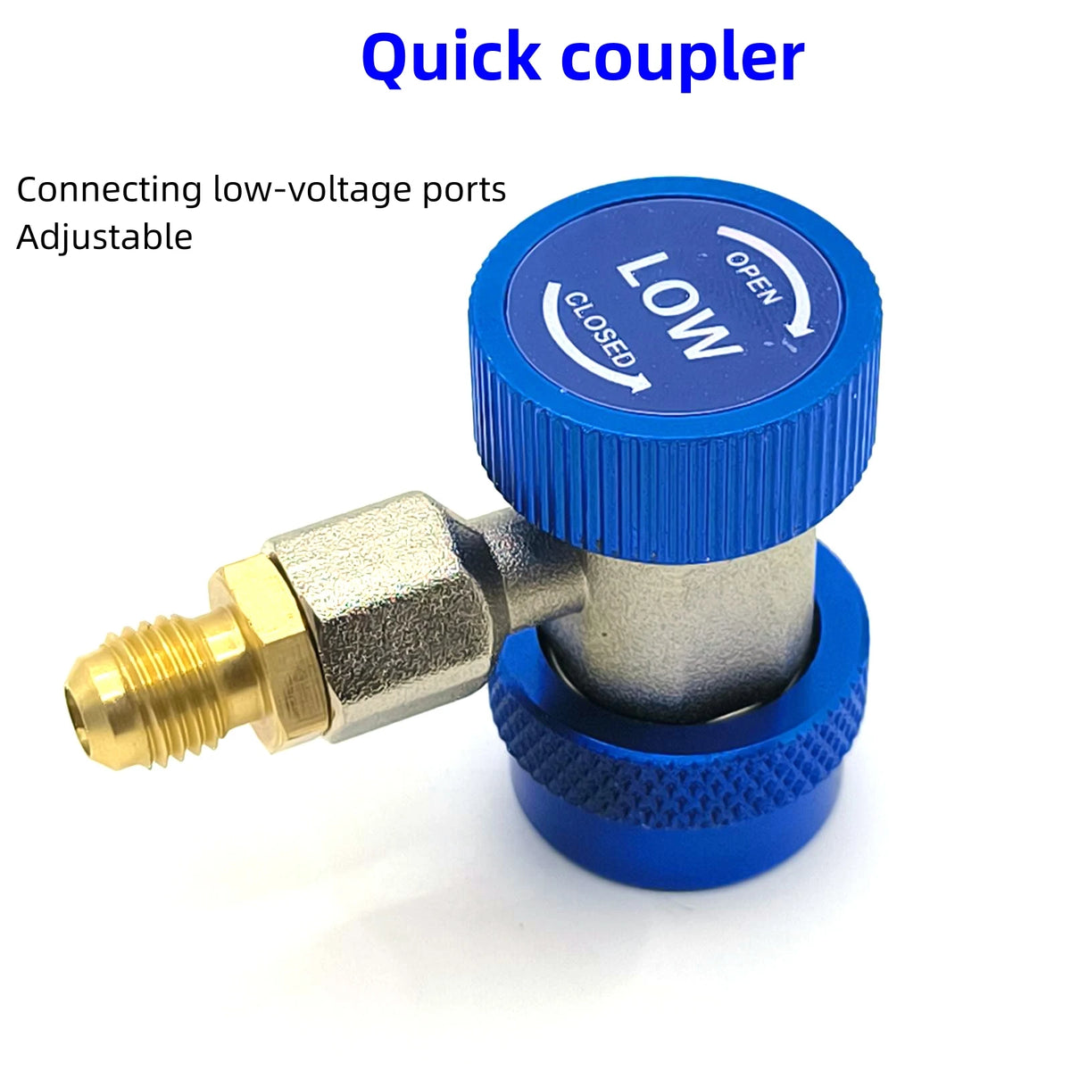 Car A/C Oil and Dye Injector with Low-Side Quick Coupler
