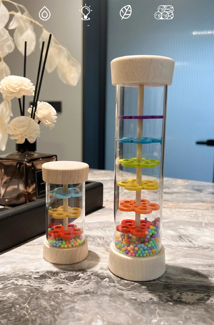 Wooden Rainmaker Musical Instrument for Kids