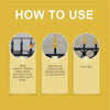 Three steps guide on how to use weather-resistant metallic gold paint for decoration.