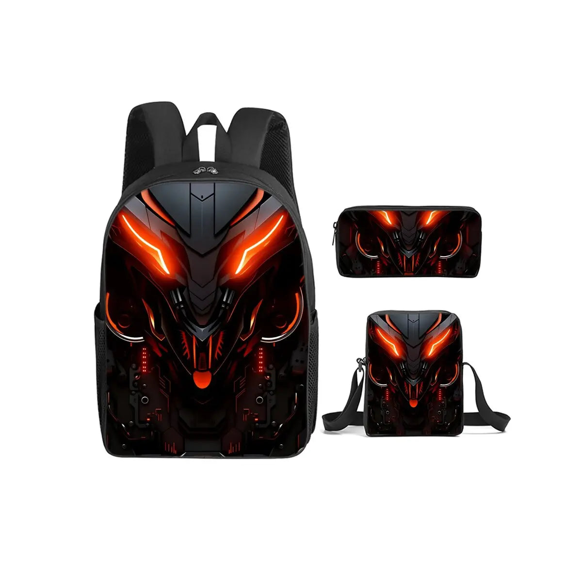 Mechanical Robot 3-Piece School Backpack Set