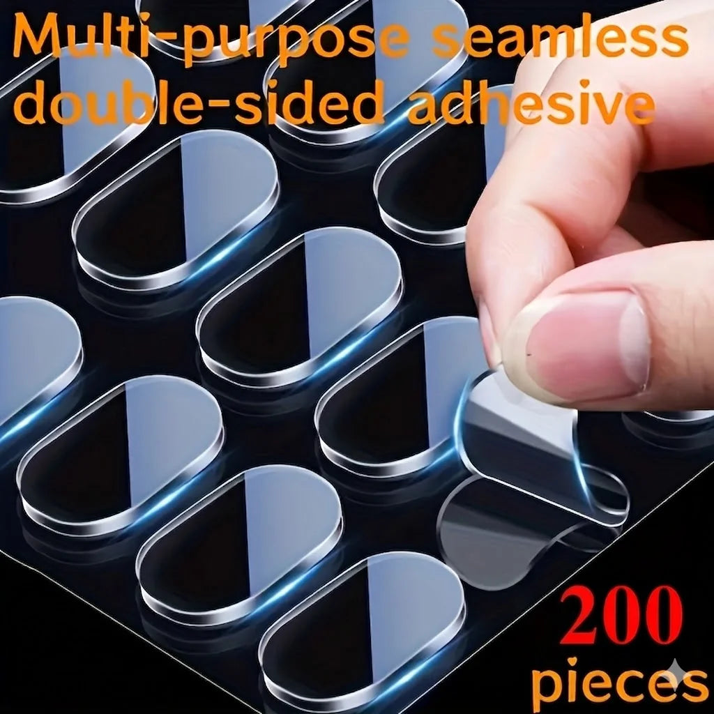 Clear Double-Sided Adhesive Tape Pads for Posters, Photos & Decor