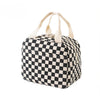 Isolier-Lunchtasche aus Cord mit Blumenmuster