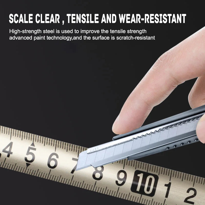Heavy-Duty Steel Tape Measure with Corrosion-Resistant Finish