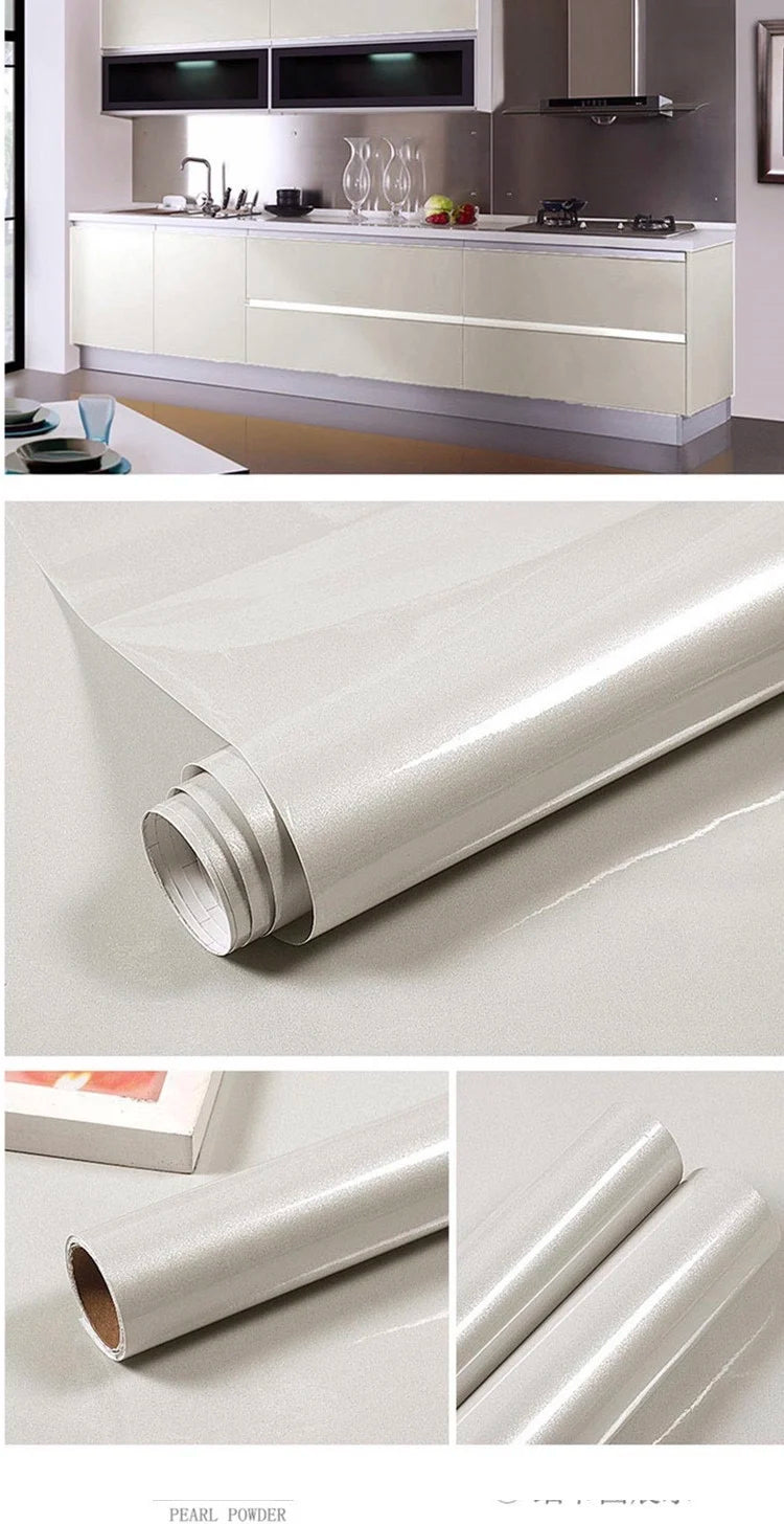 Roll of pearl powder waterproof self-adhesive marble wallpaper for interior surfaces