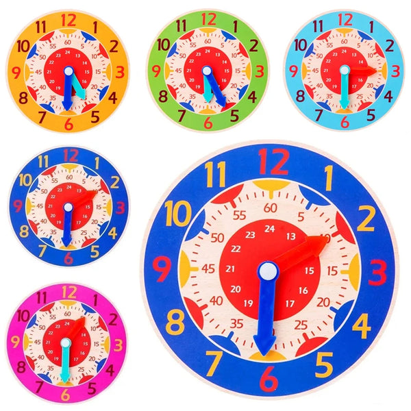 Wooden Time Learning Clock for Kids – Montessori Educational Toy