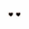 Crystal Heart Stud Earrings