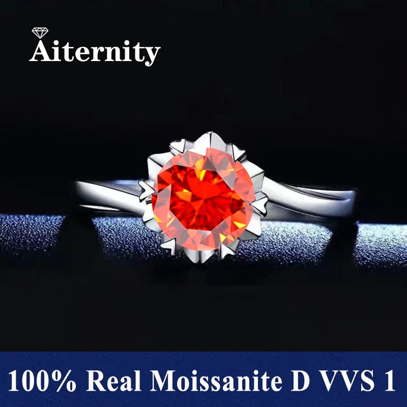 Adjustable Moissanite Ring with Tension Setting