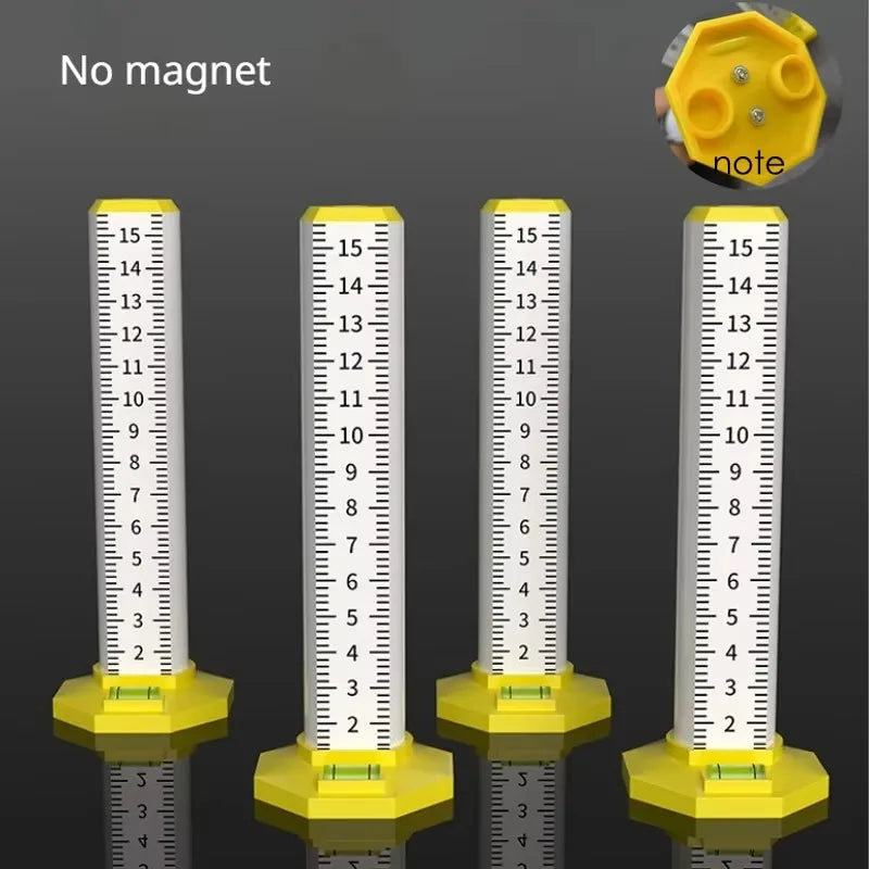 Magnetic Ceiling and Tile Leveling Ruler with Bubble Level