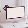 Kawaii Pink Bow Cat Ear Monitor Decor