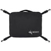 Black waterproof paddle board deck bag with cooler lining and adjustable straps