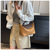 Vintage PU Leather Crossbody Bucket Bag