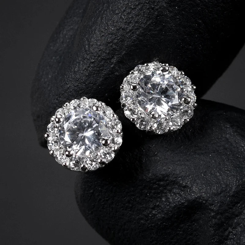 Pendientes de Aro con Zirconia Cúbica