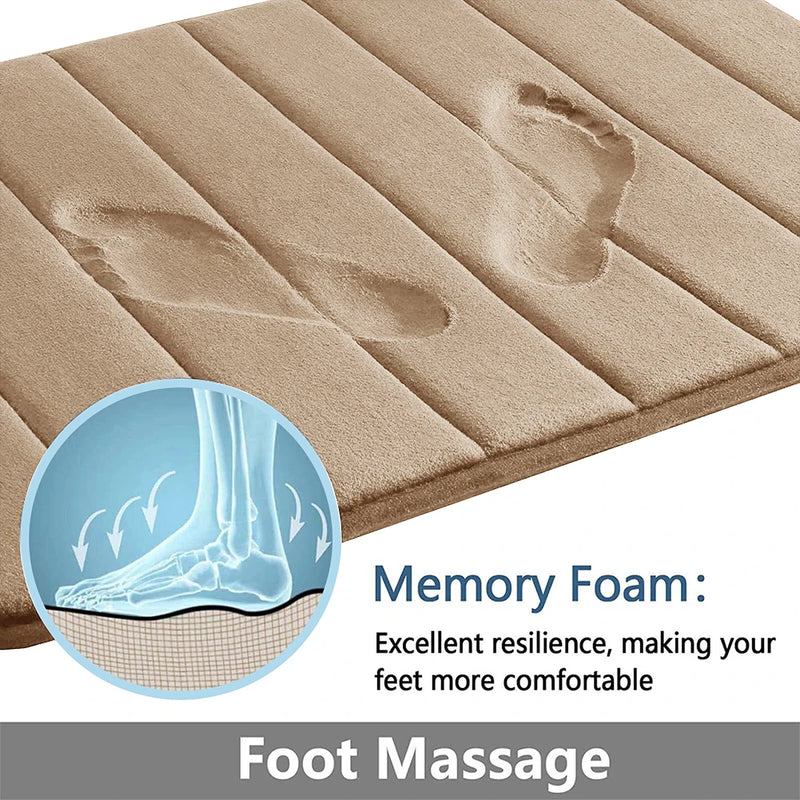 Memory Foam Bath Mat with Non-Slip Backing