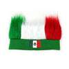 Bandeau Perruque en Fausse Fourrure avec Drapeau National