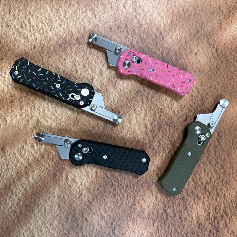 Pocket Folding Utility Knife with SK5 Steel Blade