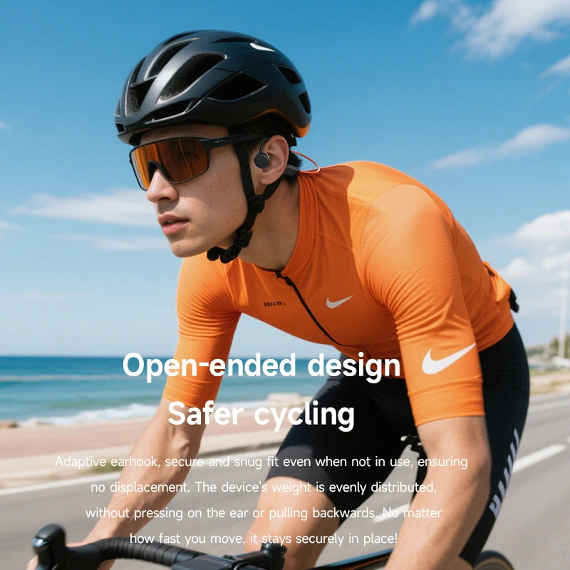 Open-Ear Bluetooth Headphones with Ear Hook Design