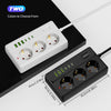 Mehrfach-Netzadapter mit USB-Laden