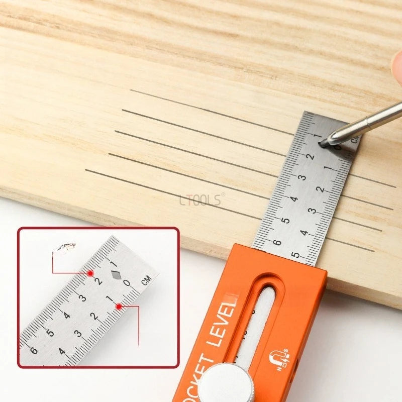 Foldable Aluminum Alloy Marking and Measuring Tool