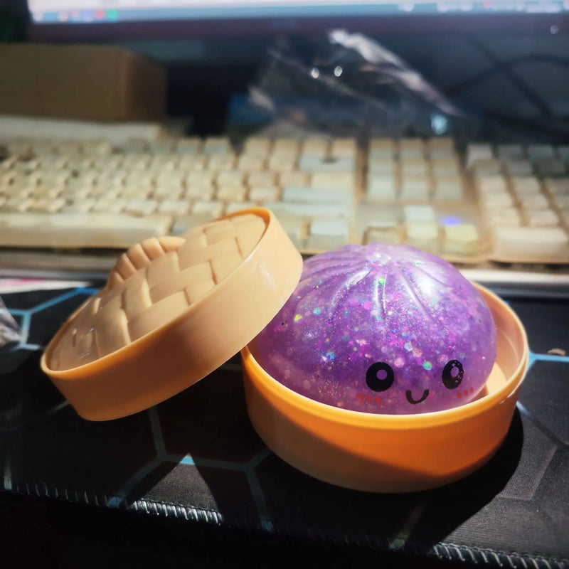Glitter Dumpling Squishy Stress Relief Toy
