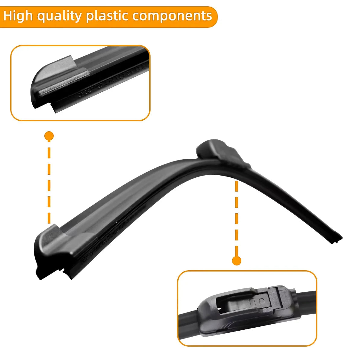 Universal Beam-Style Windshield Wiper Blades (Pair)
