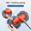 360° Rotating Car Wash Mop with Long Handle & Scratch-Free Microfiber Head