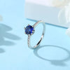 Sterling Silver Heart Ring with Cubic Zirconia