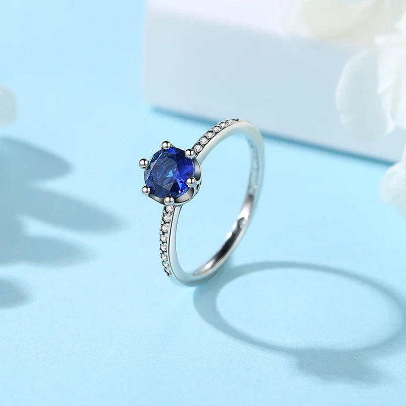 Sterling Silver Heart Ring with Cubic Zirconia