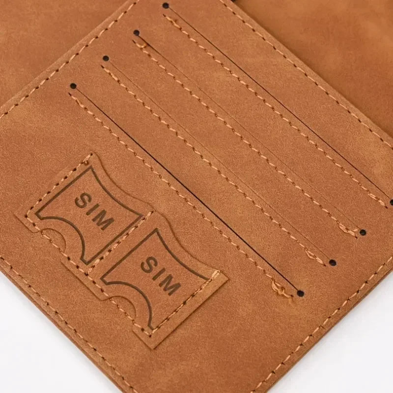 PU Leather Passport Holder with Credit Card Slots