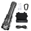 Rechargeable LED Flashlight with Digital Display