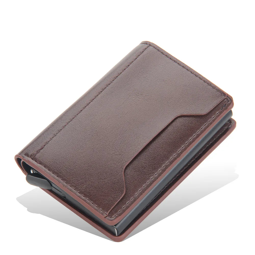 Carbon Fiber Mini RFID Blocking Wallet for Men