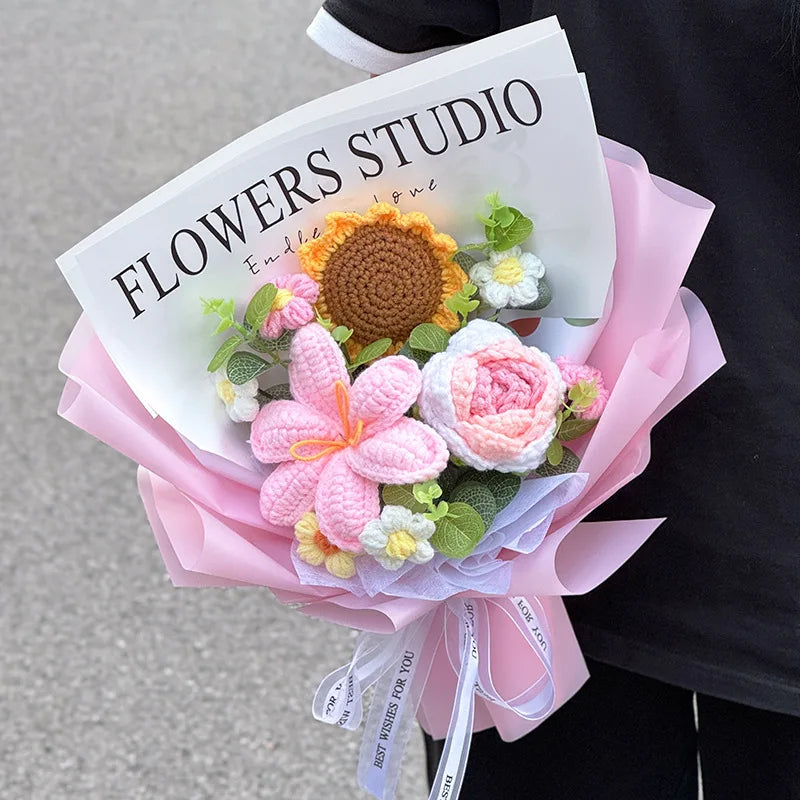 Handmade Crochet Flower Bouquet – Everlasting Gift for Any Occasion