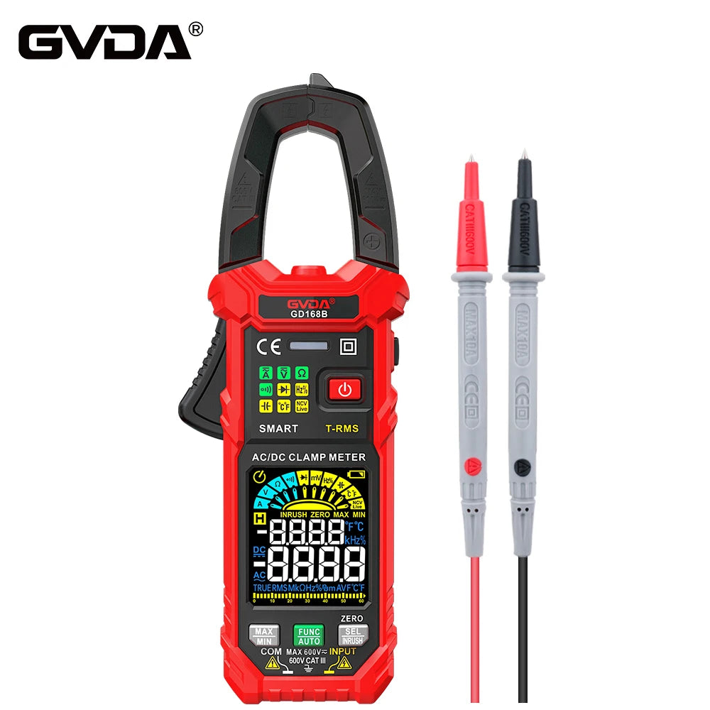 Professional Auto-Ranging Clamp Meter with True RMS and NCV
