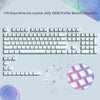 Crystal Clear Jelly Keycaps with Side-Printed Legends for Mechanical Keyboards