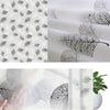 Lightweight PEVA Shower Curtain Liner with Leaf Pattern and Hooks