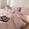Washed Cotton Duvet Cover – Minimalist Solid Color Bedding