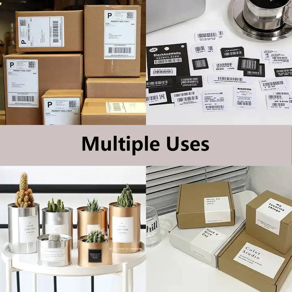 Self-Adhesive Thermal Label Rolls for Mini Printers