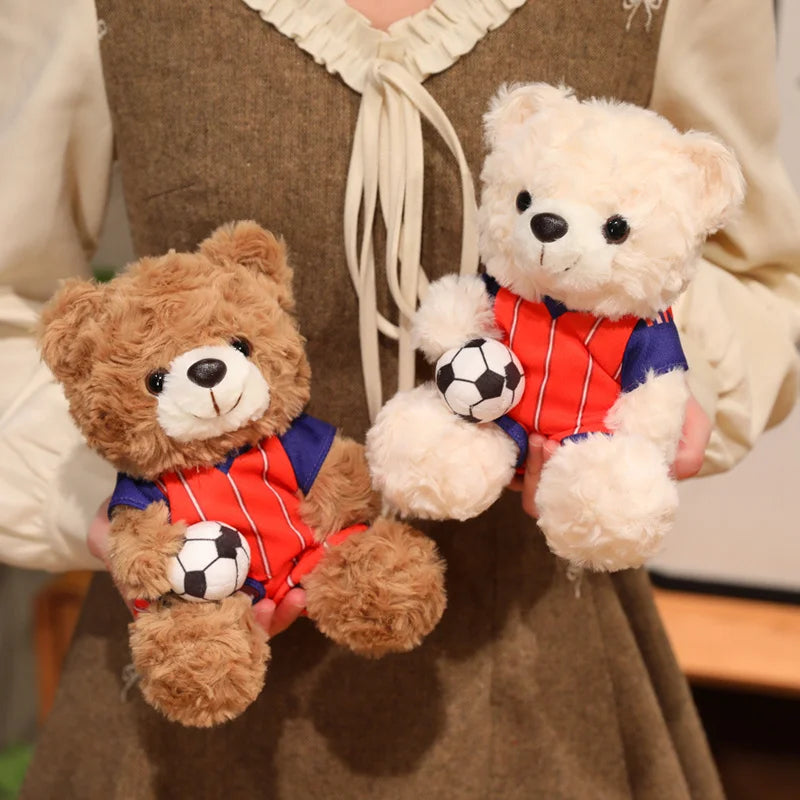 Kawaii Football Bear Plush Toy