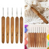 Bamboo Handle Crochet Hook Set with Ergonomic Grip