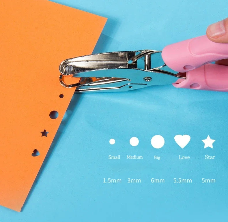 Metal Single-Hole Punch for Scrapbooking and Crafts